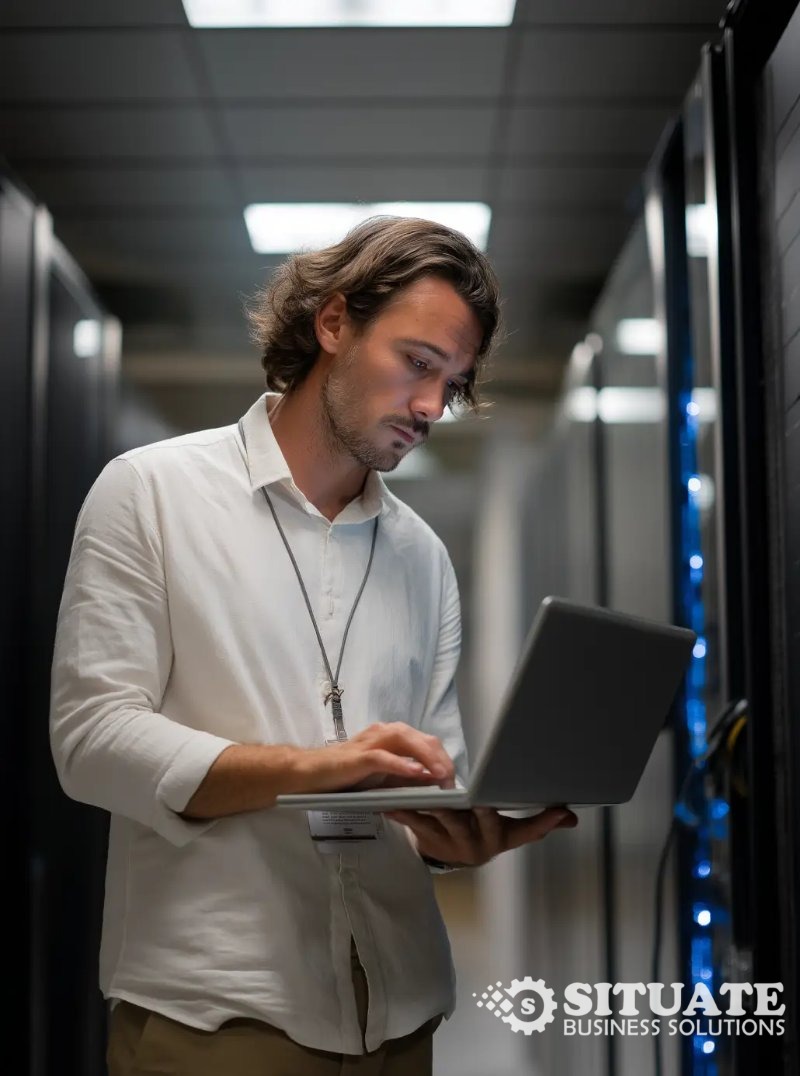 Visual representation of Proactive System Monitoring ensuring a secure and reliable IT infrastructure for peace of mind.