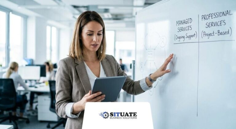 Managed Services Vs Professional Services from Situate Business Solutions